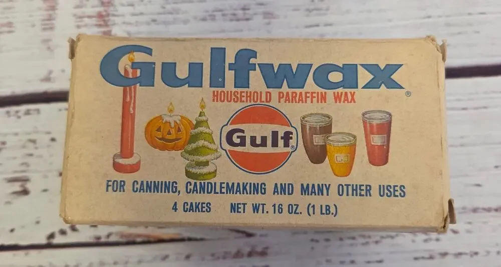 Gulfwax Household Paraffin Wax 1 Lb for Canning Candlemaking